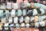 NGBS223 15 inches 10*14mm - 12*16mm faceted nuggets colorful amazonite beads