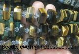 NGBS229 15 inches 10*14mm - 12*16mm faceted nuggets yellow tiger eye beads
