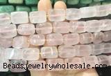 NGBS273 15 inches 12*16mm - 13*18mm nuggets rose quartz beads wholesale