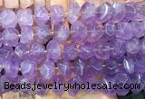 NGBS288 15 inches 13*18mm - 15*20mm faceted nuggets lavender amethyst beads wholesale