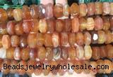 NGBS293 15 inches 8*14mm - 10*16mm faceted nuggets agate beads wholesale