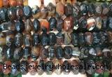 NGBS295 15 inches 8*14mm - 10*16mm faceted nuggets agate beads wholesale