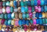 NGBS309 15 inches 8*14mm - 10*16mm faceted nuggets agate beads wholesale