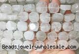 NGBS321 15 inches 14*16mm nuggets white crystal gemstone beads wholesale