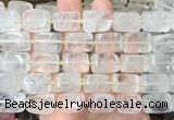 NGBS333 15 inches 12*16mm - 13*18mm nuggets white crystal beads wholesale NGBS333 15 inches 12*16mm - 13*18mm nuggets white crystal beads wholesale