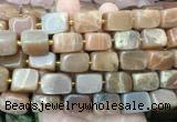 NGBS343 15 inches 12*16mm - 13*18mm nuggets sunstone beads wholesale NGBS343 15 inches 12*16mm - 13*18mm nuggets sunstone beads wholesale