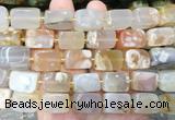NGBS345 15 inches 12*16mm - 13*18mm nuggets sakura agate beads wholesale NGBS345 15 inches 12*16mm - 13*18mm nuggets sakura agate beads wholesale