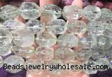 NGBS356 15 inches 13*18mm - 15*20mm faceted nuggets green crystal beads wholesale