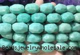 NGBS357 15 inches 13*18mm - 15*20mm faceted nuggets amazonite beads wholesale NGBS357 15 inches 13*18mm - 15*20mm faceted nuggets amazonite beads wholesale