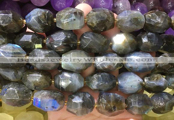 NGBS363 15 inches 13*18mm - 15*20mm faceted nuggets labradorite beads wholesale