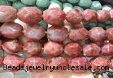 NGBS364 15 inches 13*18mm - 15*20mm faceted nuggets rhodonite beads wholesale NGBS364 15 inches 13*18mm - 15*20mm faceted nuggets rhodonite beads wholesale
