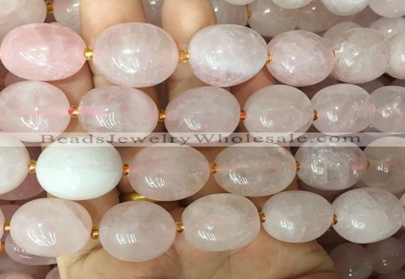 NGBS366 15 inches 13*18mm - 18*25mm nuggets rose quartz beads wholesale