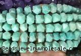 NGBS371 15 inches 13*18mm - 15*20mm faceted nuggets amazonite beads wholesale