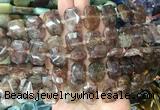 NGBS75 15 inches 13*18mm - 15*20mm faceted freeform quartz beads