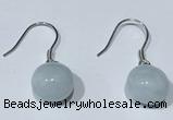 NGE425 10*10mm teardrop aquamarine earrings wholesale