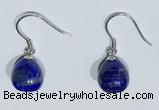 NGE426 10*10mm teardrop lapis lazuli earrings wholesale