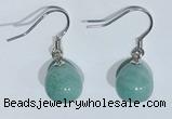 NGE427 10*10mm teardrop amazonite earrings wholesale