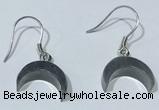 NGE435 10*14mm moon-shaped labradorite earrings wholesale