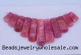NGP115 Dyed rhodochrosite gemstone pendants set jewelry wholesale