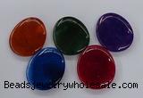 NGP3236 42*52mm - 45*55mm freeform agate gemstone pendants