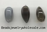 NGP5545 14*40mm - 23*58mm teardrop agate gemstone pendants