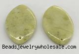 NGP5862 35*55mm marquise lemon jade pendants wholesale