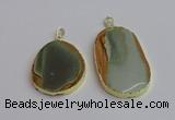 NGP7364 35*45mm - 40*55mm freeform imperial jasper pendants