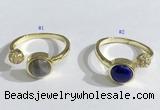 NGR1119 8mm coin  mixed gemstone rings wholesale