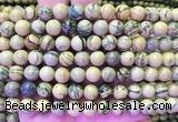 NSBS07 15 inches 8mm round Green Dragon Veins Jasper beads wholesale