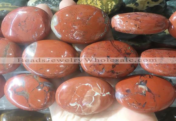 OVBS31 15 inches 30*45mm oval red jasper gemstone beads wholesale