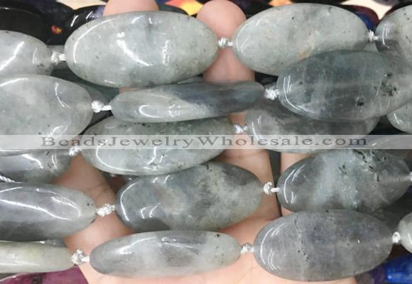 OVBS65 15 inches 20*40mm oval labradorite gemstone beads wholesale