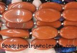 OVBS66 15 inches 20*40mm oval red jasper gemstone beads wholesale