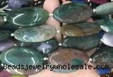 OVBS73 15 inches 20*40mm oval Indian agate gemstone beads wholesale