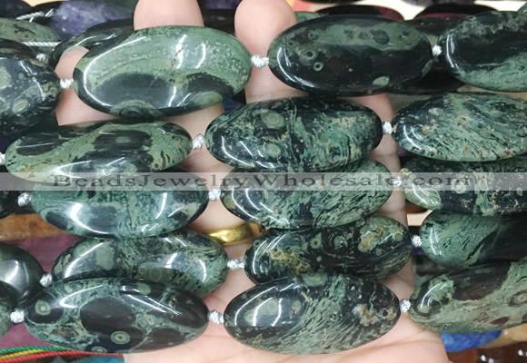 OVBS75 15 inches 20*40mm oval kambaba jasper gemstone beads wholesale