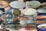 OVBS78 15 inches 20*40mm oval American picture jasper gemstone beads wholesale