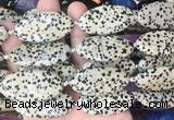 OVBS79 15 inches 20*40mm oval Dalmatian jasper gemstone beads wholesale