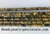 RBBS01 15 inches 2*4mm heishi yellow tiger eye gemstone beads