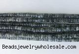 RBBS03 15 inches 2*4mm heishi black labradorite gemstone beads
