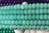 RBBS104 15 inches 8*12mm rondelle candy jade gemstone beads wholesale