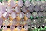 RBBS37 15 inches 13*18mm faceted rondelle lavender amethyst gemstone beads RBBS37 15 inches 13*18mm faceted rondelle lavender amethyst gemstone beads
