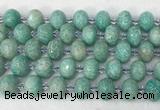 RBBS43 15 inches 13*18mm faceted rondelle amazonite beads wholesale