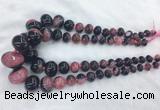RBBS53 15 inches 6*10mm - 18*25mm rondelle agate beads wholesale RBBS53 15 inches 6*10mm - 18*25mm rondelle agate beads wholesale