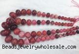 RBBS56 15 inches 8*12mm - 20*30mm rondelle agate beads wholesale RBBS56 15 inches 8*12mm - 20*30mm rondelle agate beads wholesale