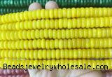 RBBS88 15 inches 4*10mm rondelle candy jade gemstone beads wholesale