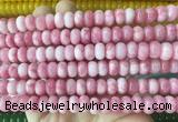 RBBS94 15 inches 6*10mm rondelle candy jade gemstone beads wholesale