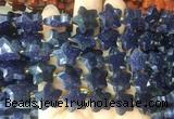 RGBS61 15 inches 14mm faceted star blue goldstone beads wholesale