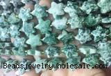 RGBS65 15 inches 14mm faceted star Qinghai jade beads wholesale