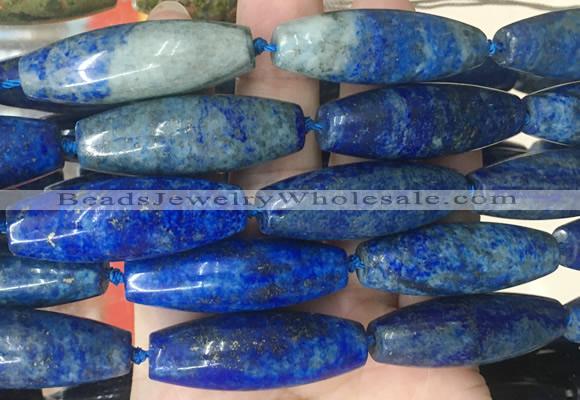 RIBS66 15 inches 14*40mm rice lapis lazuli gemstone beads wholesale