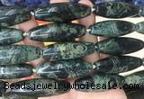 RIBS71 15 inches 14*40mm rice kambaba jasper gemstone beads wholesale