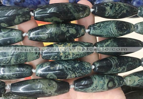 RIBS71 15 inches 14*40mm rice kambaba jasper gemstone beads wholesale
